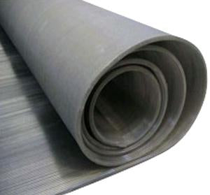 Fine Ribbed Rubber Industrial Floor Matting Rolls - Slip Not Co Uk