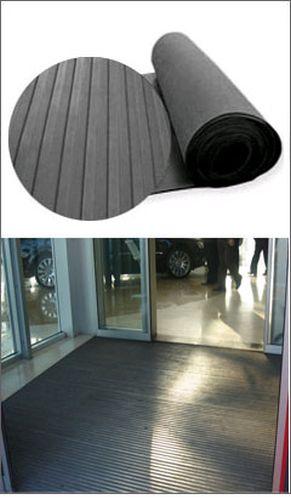 Wide Ribbed Anti Slip Rubber Matting 6mm and 3mm Thickness