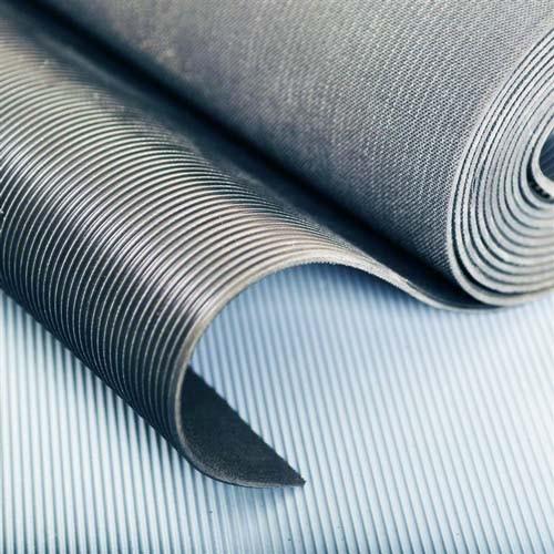 Fine Ribbed Corrugated Rubber Runner Matting - Slip Not Co Uk