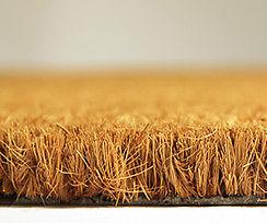 Coir Doormat Heavy Duty Plain Natural 17mm 1m And 2m Wide Any Size Mat