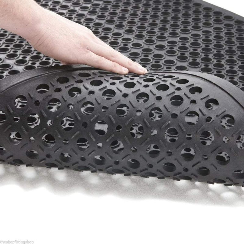 Rubber Industrial Floor Mats With Drainage Holes