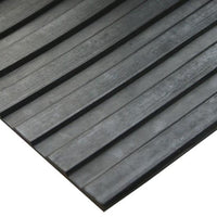 Wide Ribbed Anti-Slip Rubber Matting – 6mm & 3mm Thickness, Ideal for Indoor & Outdoor Use, Cold Insulation, 0.9m & 1.2m Widths